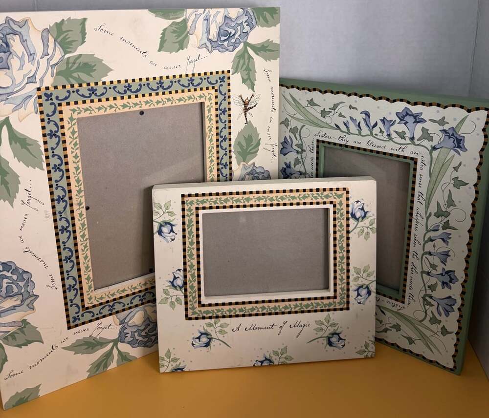 Danielson Designs Floral Picture Frame Lot of 3